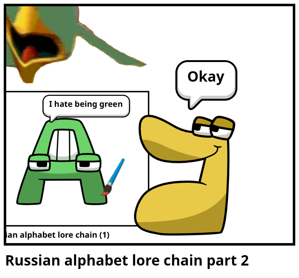 Russian alphabet lore chain part 2