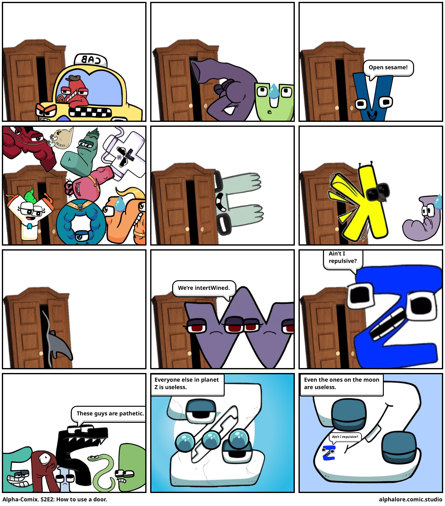 Alpha-Comix. S2E2: How to use a door.