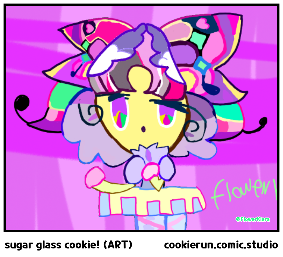 sugar glass cookie! (ART)