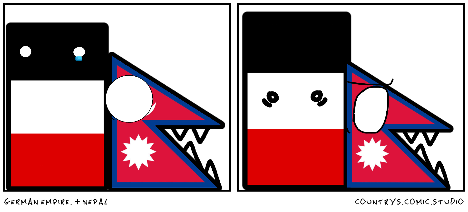 German empire. + nepal