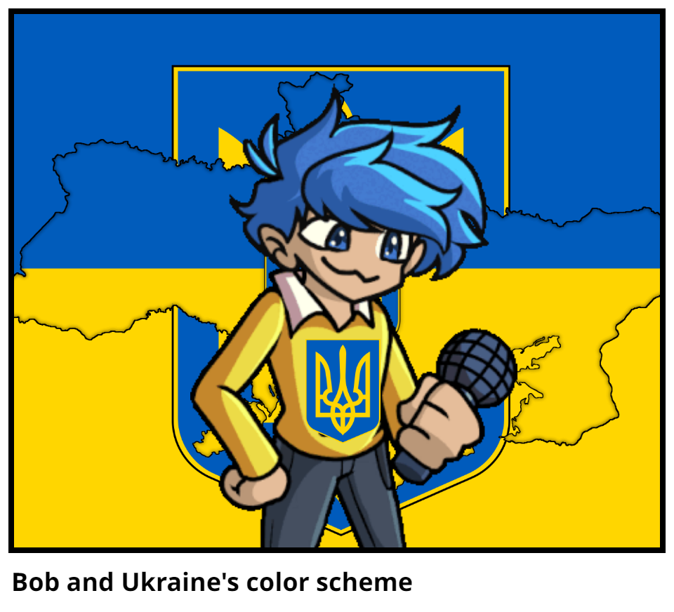 Bob and Ukraine's color scheme