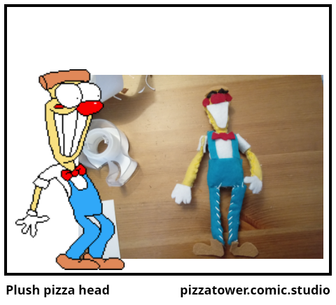 Plush pizza head