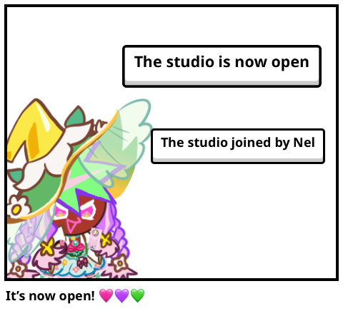 It’s now open! 🩷💜💚