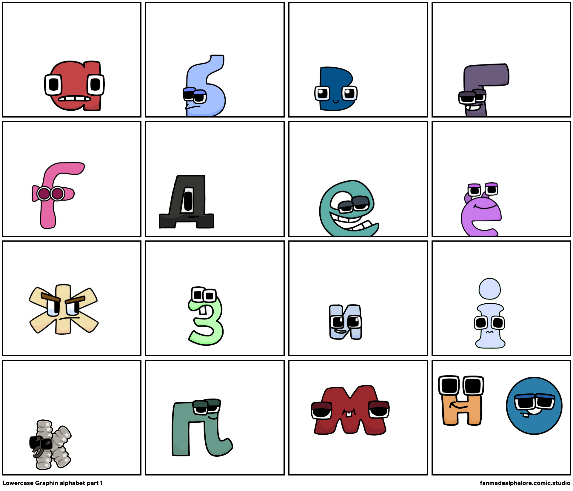 New Alphabet Lore (A-G) Part 1 - Comic Studio