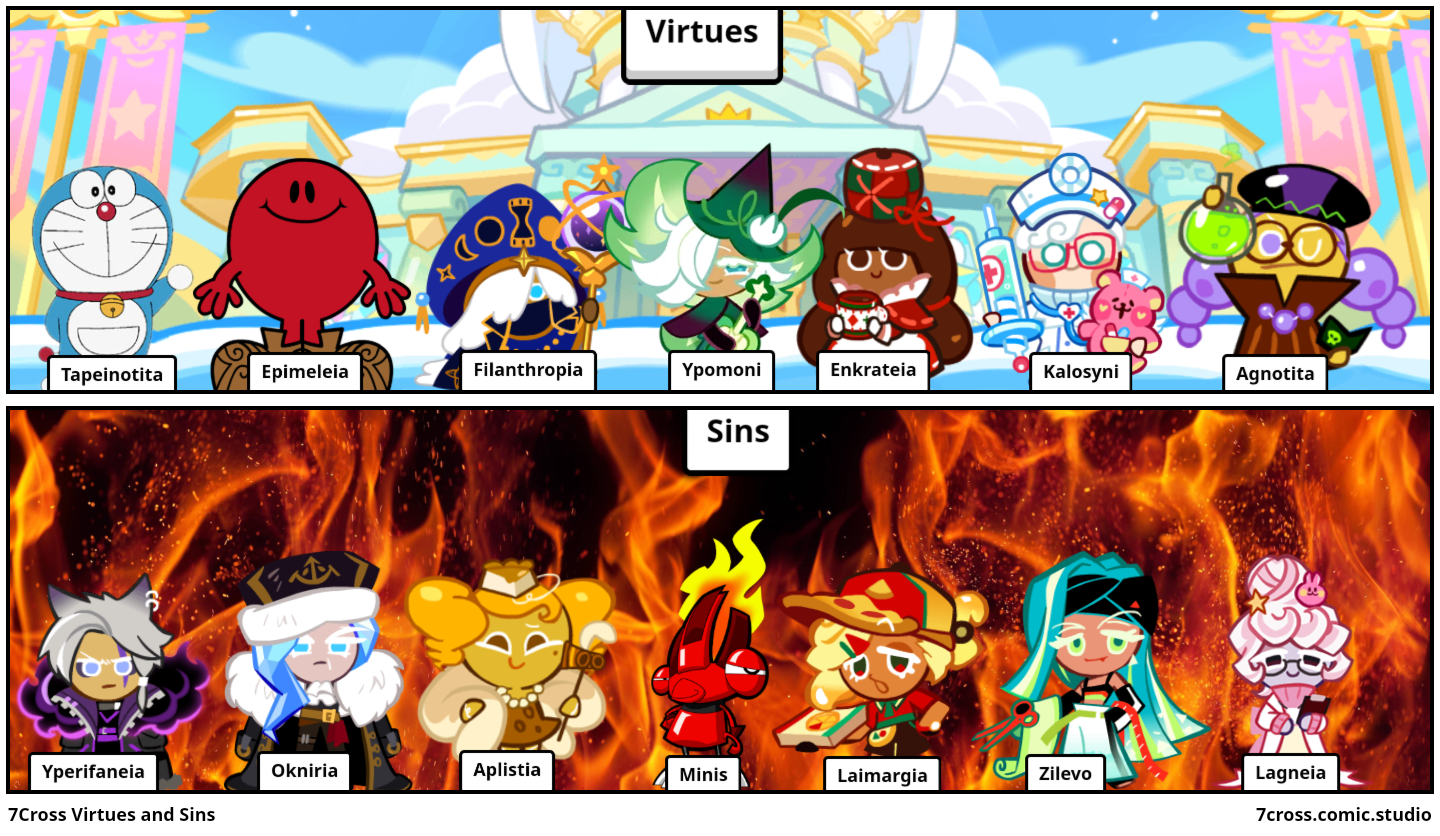 7Cross Virtues and Sins