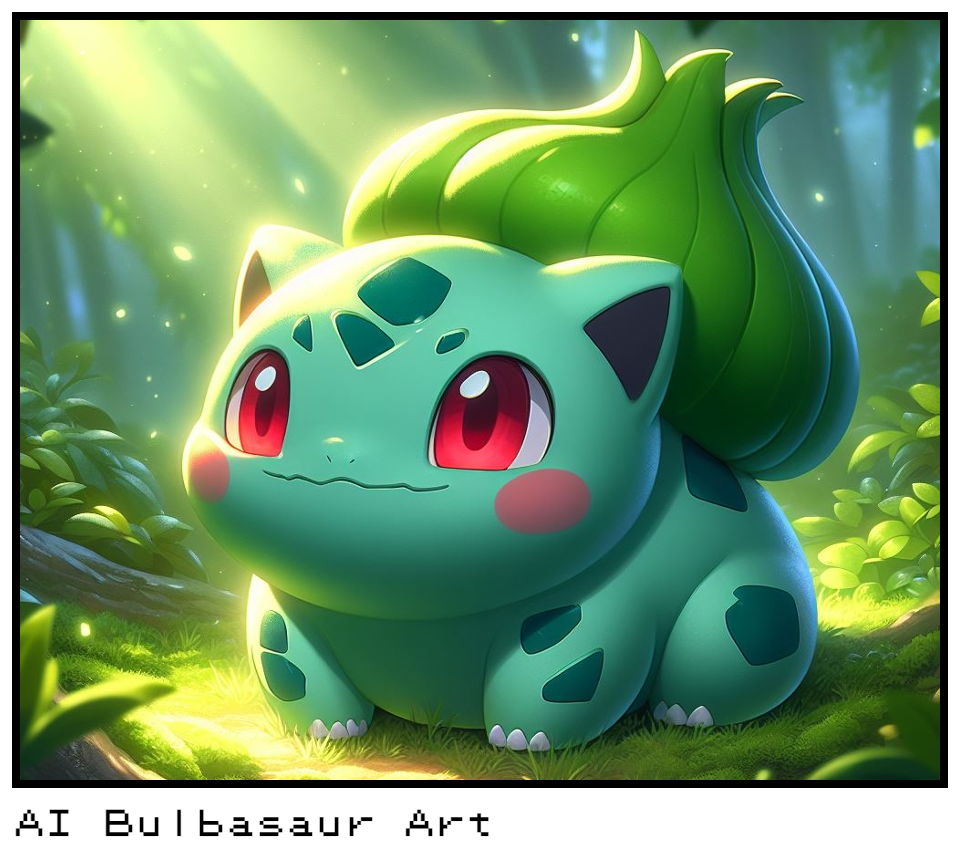 AI Bulbasaur Art