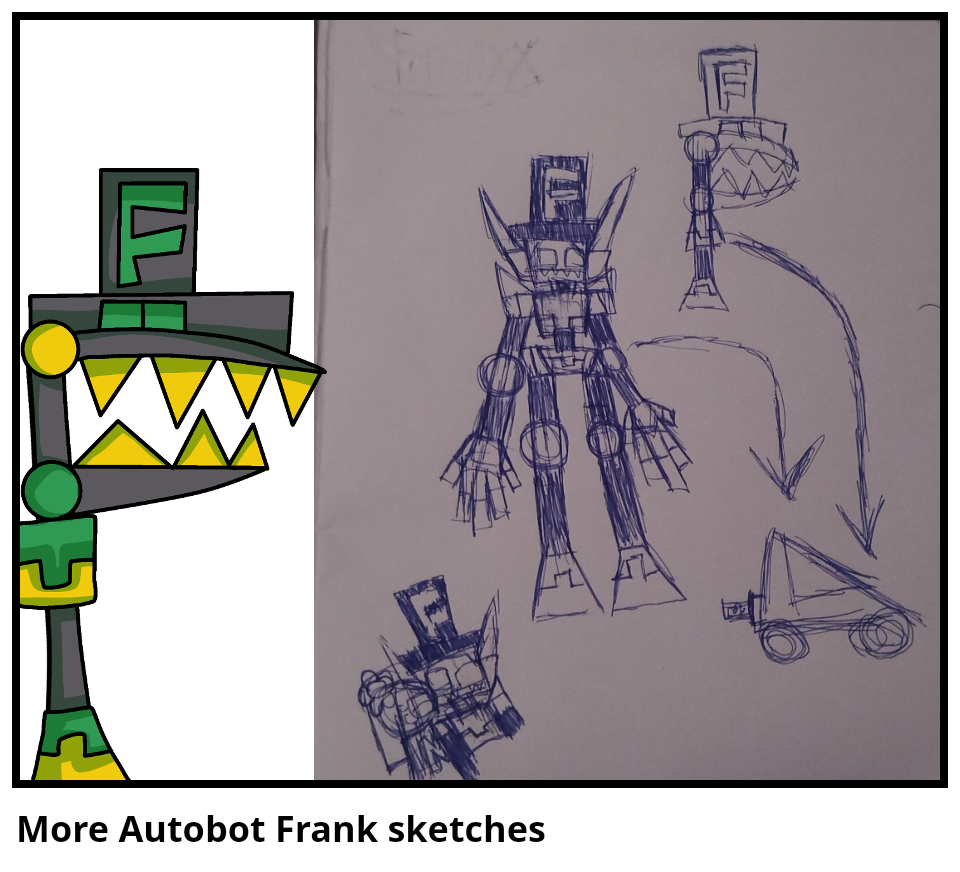 More Autobot Frank sketches