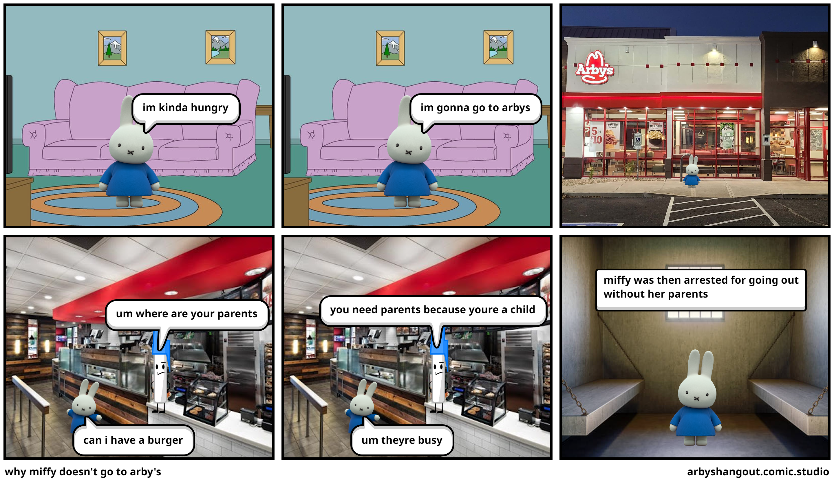 why miffy doesn't go to arby's