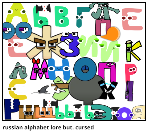 Russian Alpahbet Lore but its English #russianalphabetlore