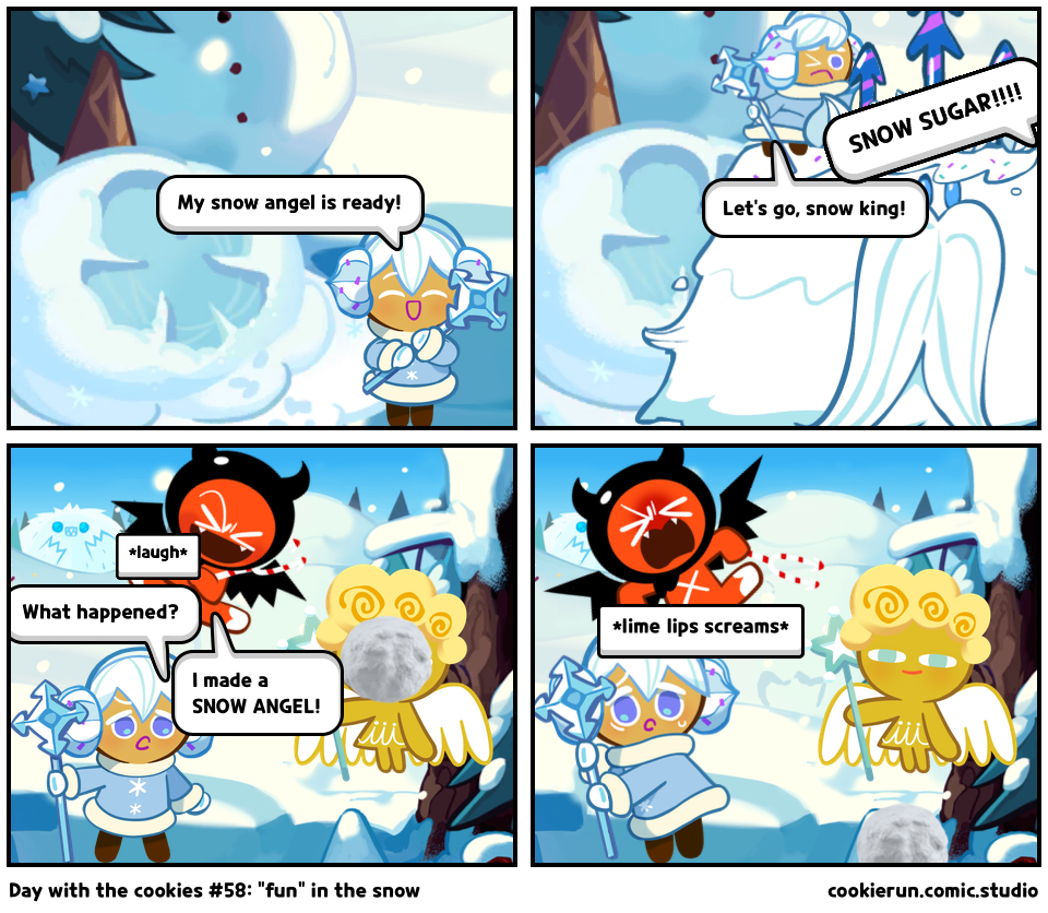 Day with the cookies #58: “fun” in the snow