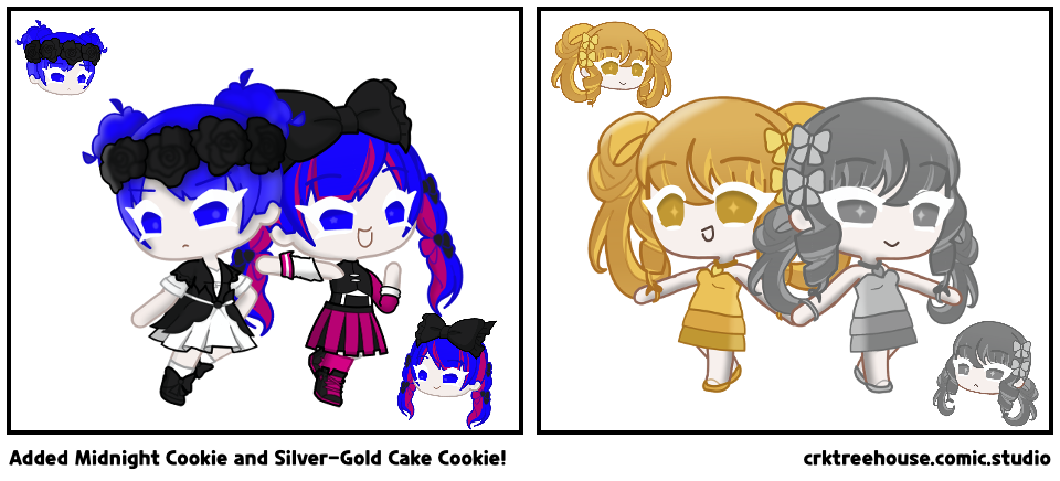 Added Midnight Cookie and Silver-Gold Cake Cookie!