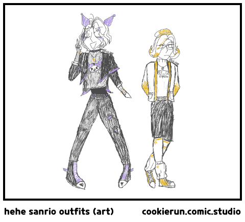 hehe sanrio outfits (art)