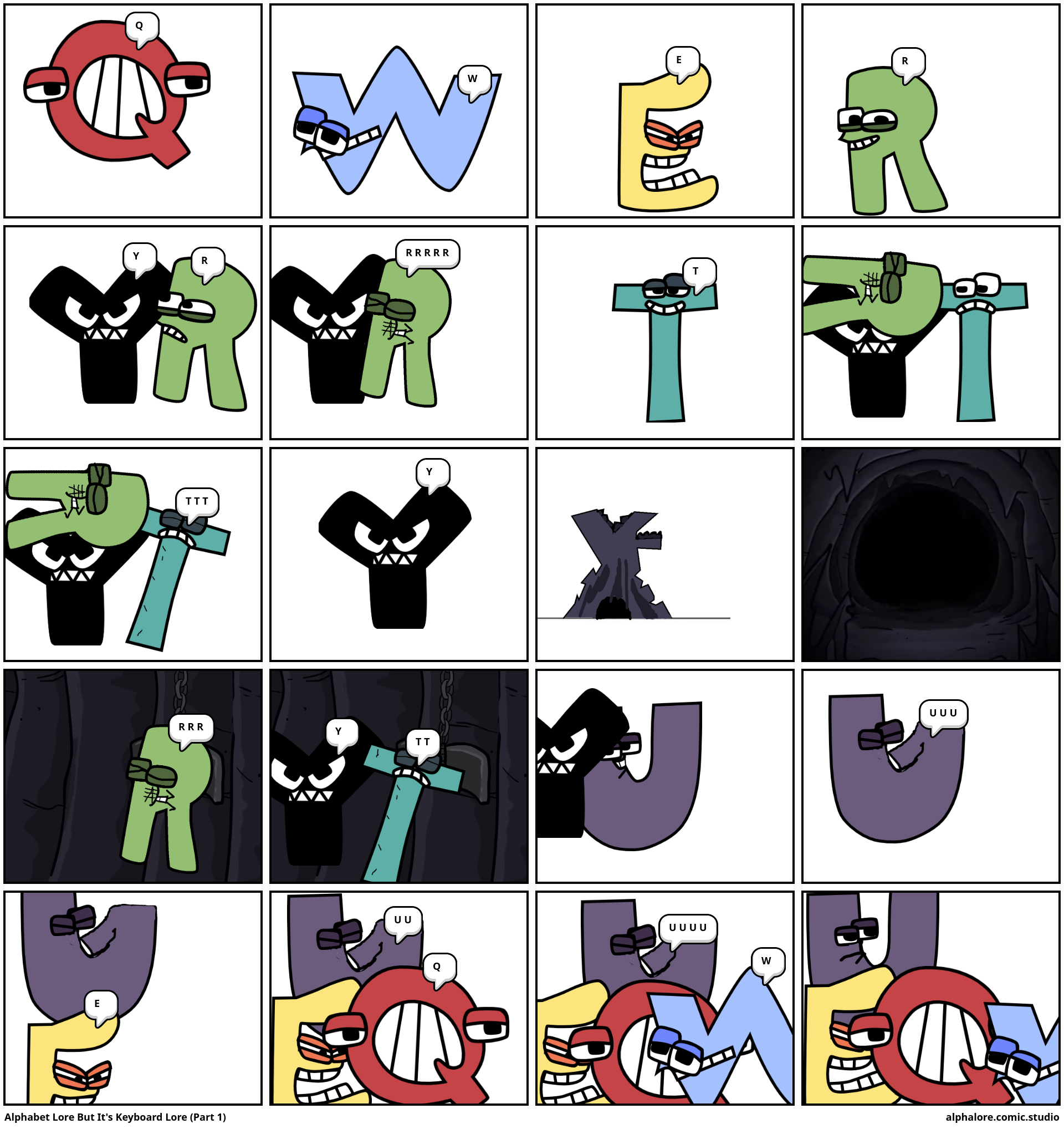 keyboard alphabet lore my verson - Comic Studio