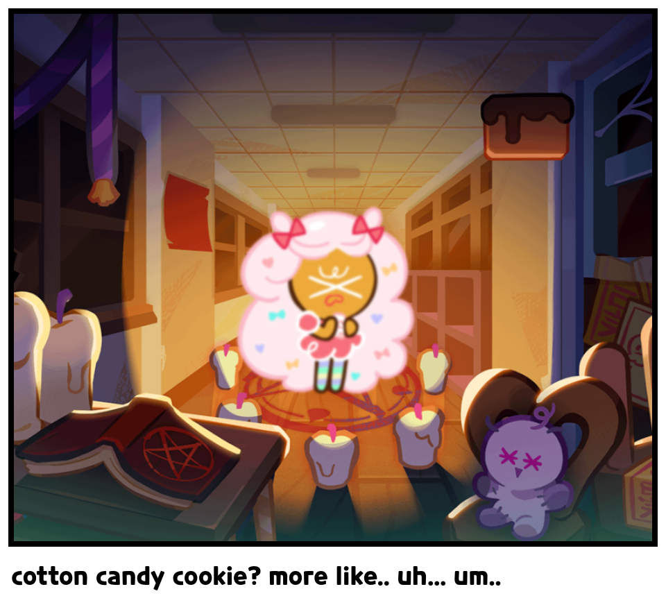 cotton candy cookie? more like.. uh... um..