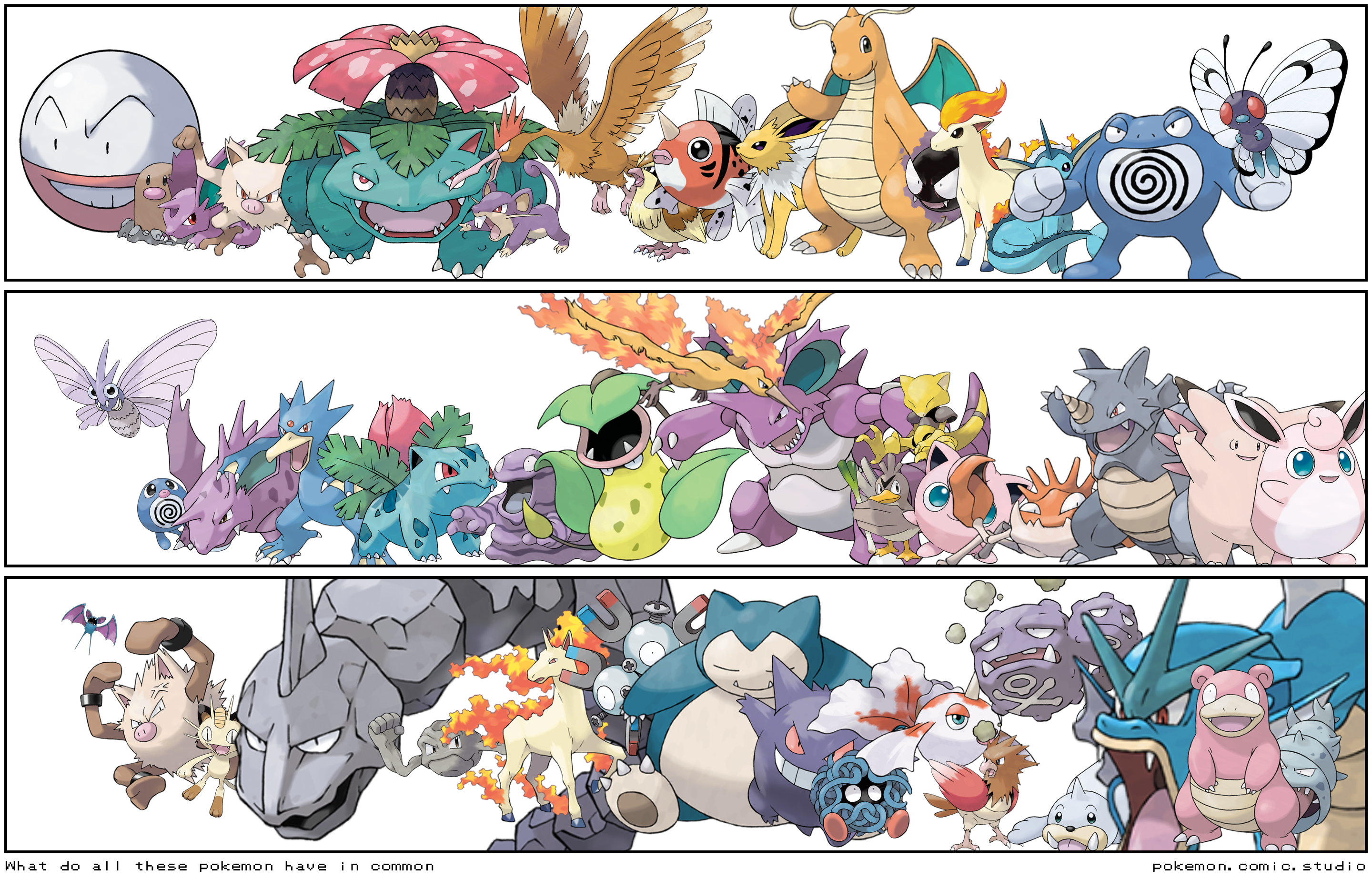 What do all these pokemon have in common