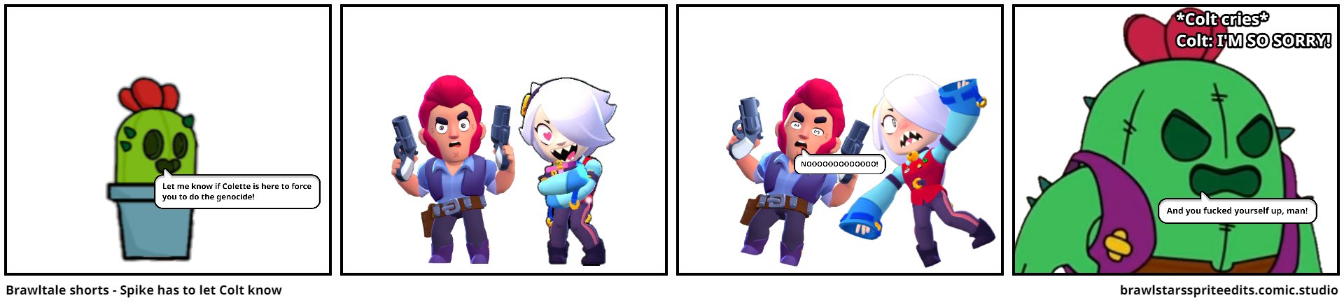 Brawltale shorts - Spike has to let Colt know