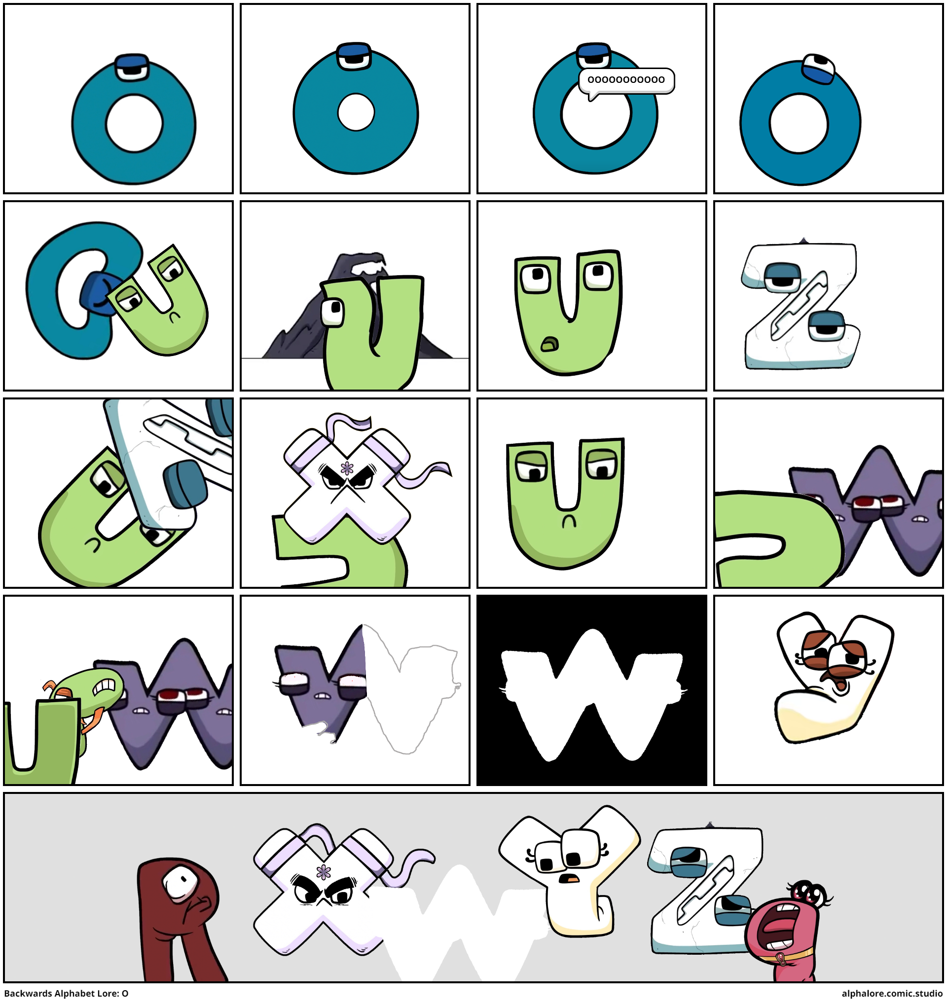 Backwards Alphabet Lore: O - Comic Studio