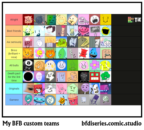 My BFB custom teams 