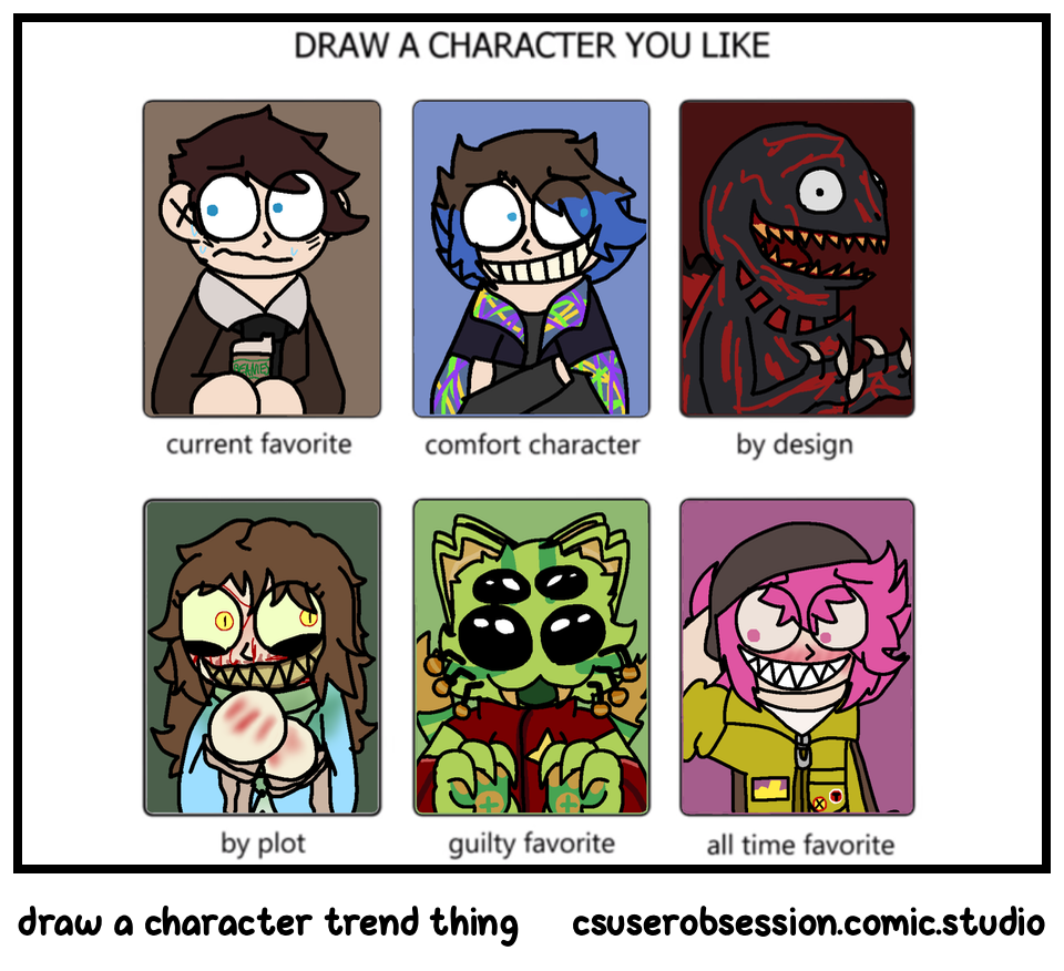 draw a character trend thing