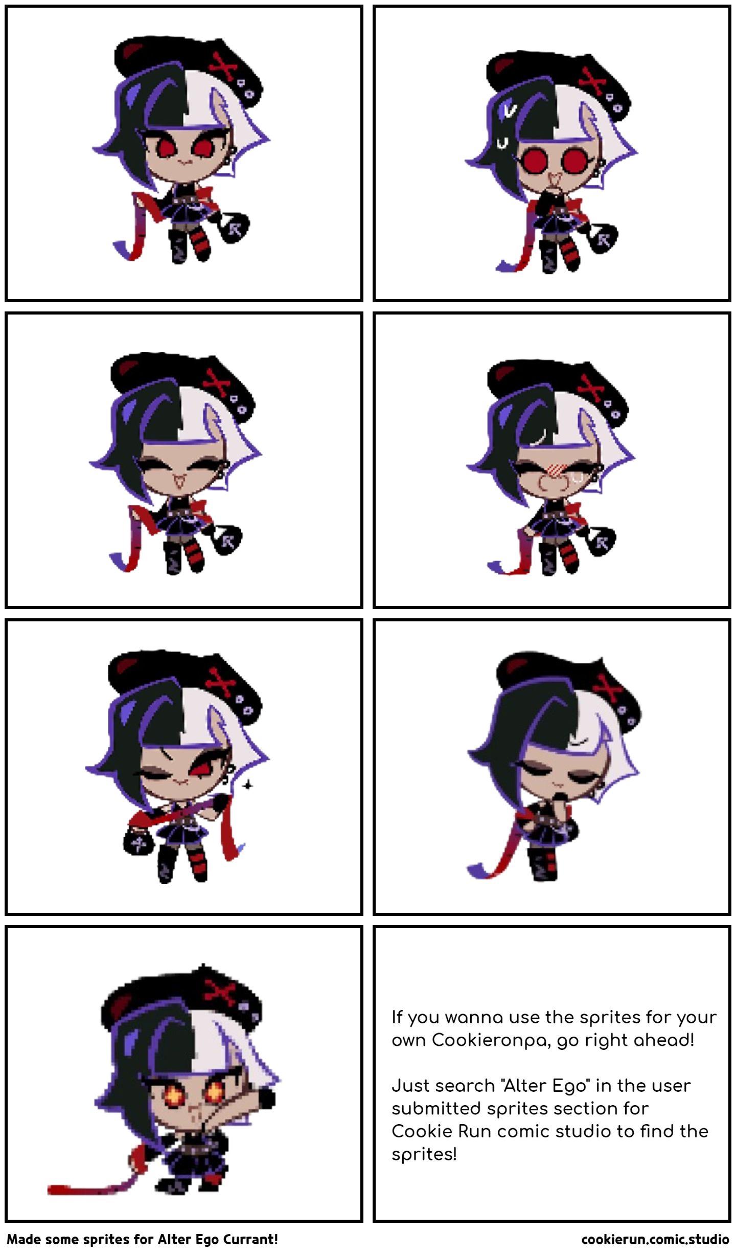 Made some sprites for Alter Ego Currant!