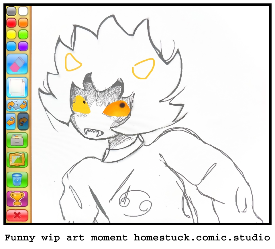 Funny wip art moment