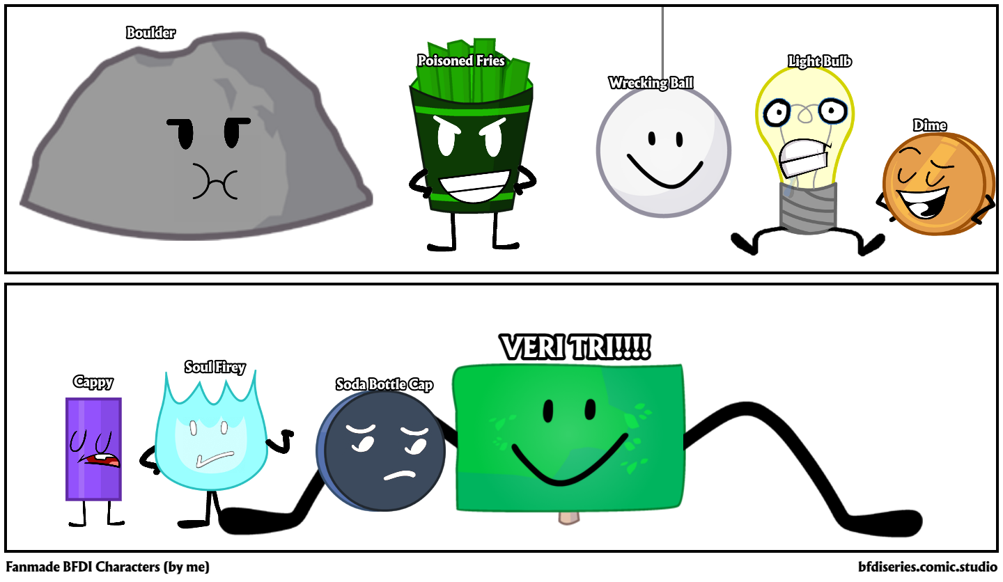 more fanmade bfdi characters by me - Comic Studio
