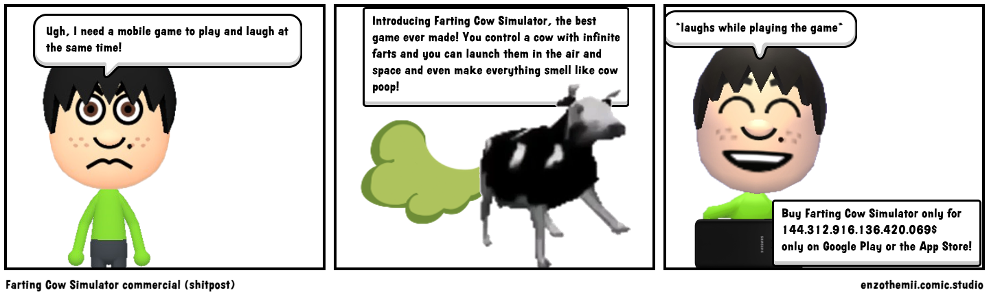 Farting Cow Simulator commercial (shitpost)