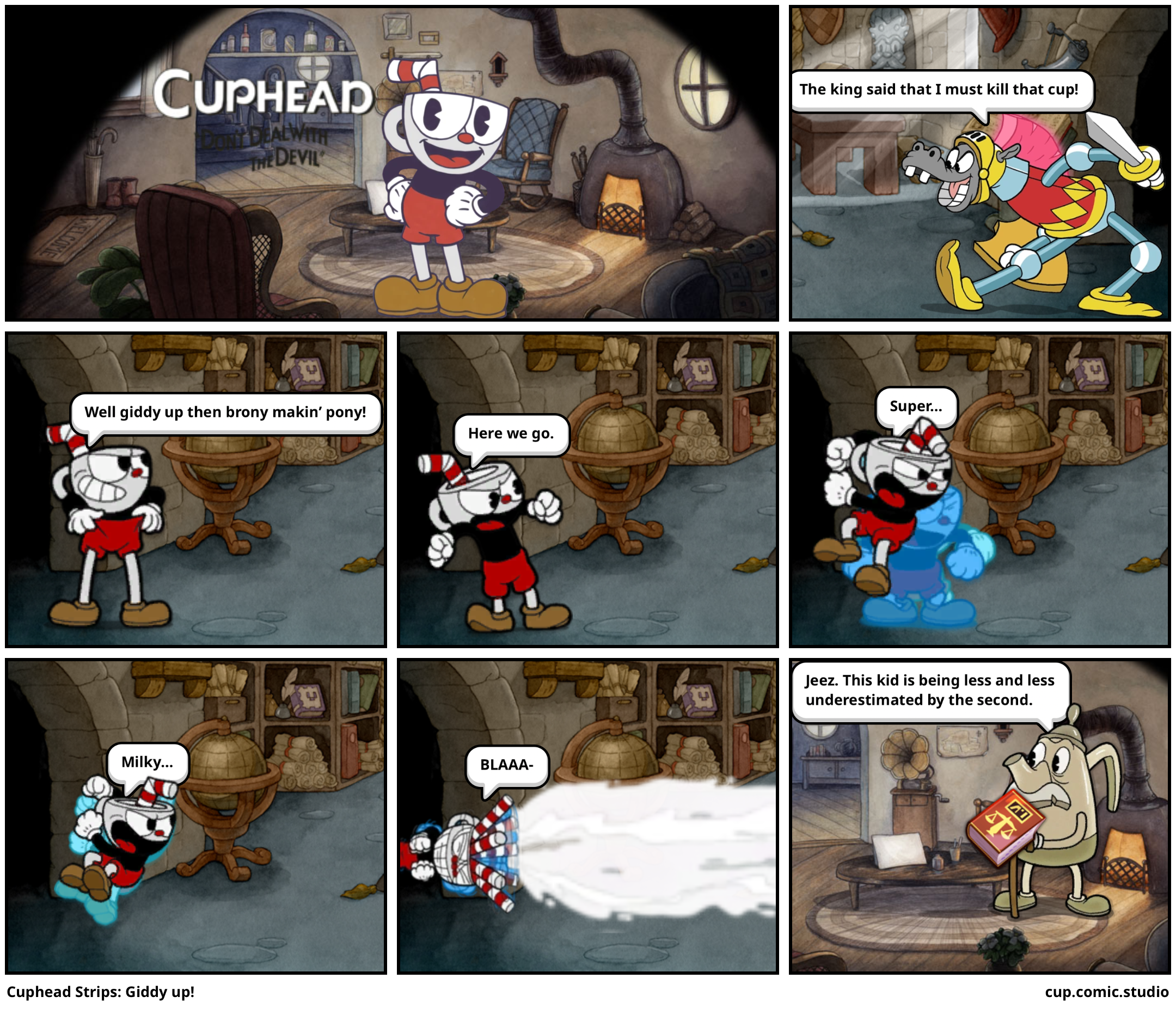 Cuphead Strips: Giddy up!