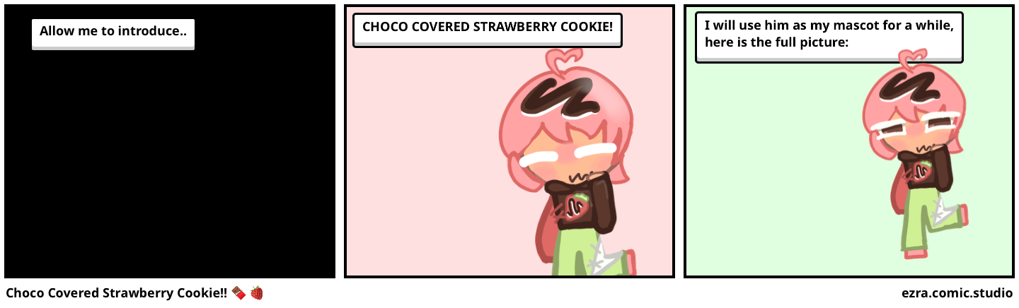 Choco Covered Strawberry Cookie!! 🍫 🍓 