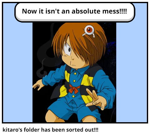 kitaro's folder has been sorted out!!!