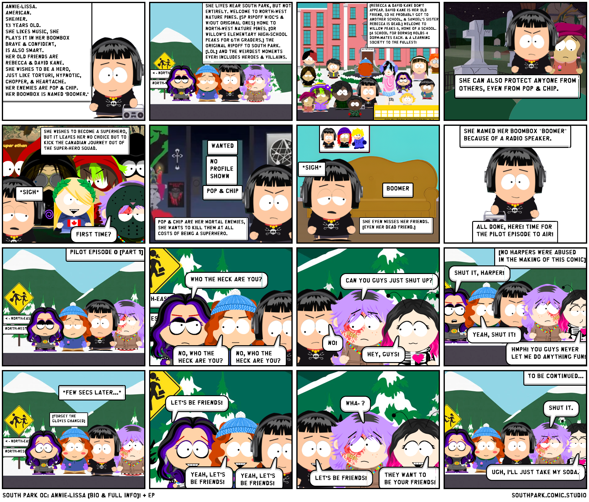 South Park Oc: Annie-Lissa [Bio & FULL Info]! + Ep