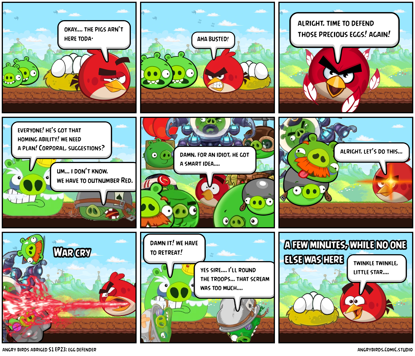 angry birds abriged S1 EP23: egg defender