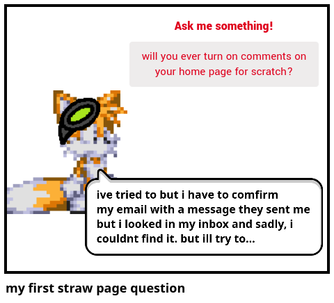my first straw page question